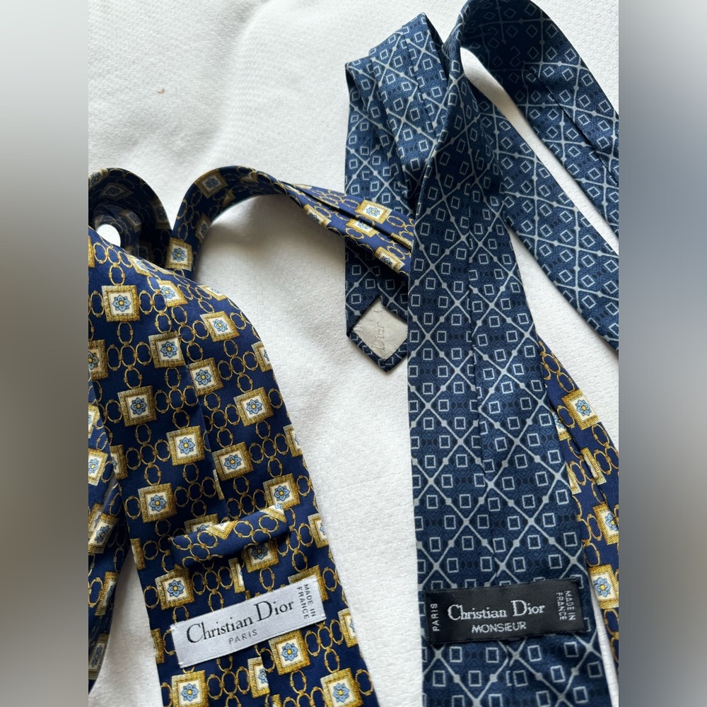 2 Mens Ties ( Christian Dior) - Picture 5 of 15